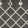 Nourison Positano POS02 Black Area Rug Corner Image