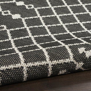 Nourison Positano POS02 Black Area Rug Detail Image