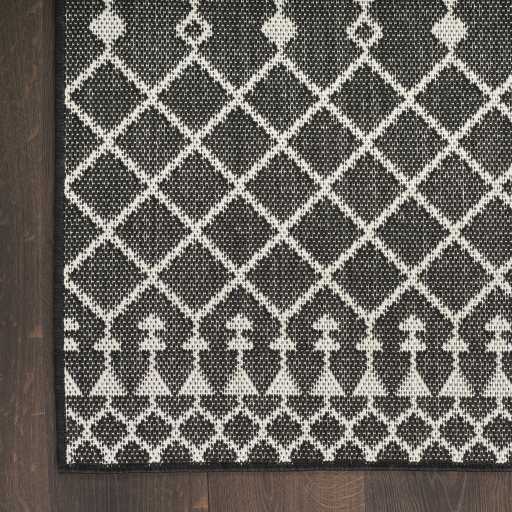 Nourison Positano POS02 Black Area Rug main image