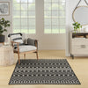 Nourison Positano POS02 Black Area Rug Swatch Image