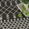 Nourison Positano POS02 Black Area Rug Texture Image
