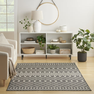 Nourison Positano POS02 Charcoal Area Rug Swatch Image