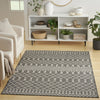 Nourison Positano POS02 Charcoal Area Rug Corner Image