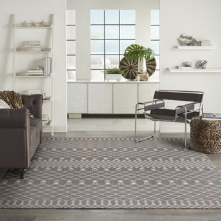 Nourison Positano POS02 Charcoal Area Rug Swatch Image