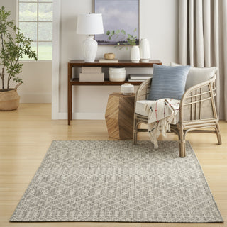 Nourison Positano POS02 Light Grey Area Rug Swatch Image