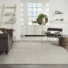 Nourison Positano POS02 Light Grey Area Rug Swatch Image