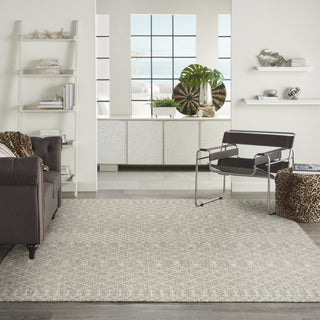 Nourison Positano POS02 Light Grey Area Rug Swatch Image