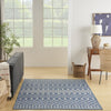 Nourison Positano POS02 Navy Blue Area Rug Swatch Image