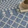 Nourison Positano POS02 Navy Blue Area Rug Texture Image