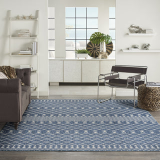 Nourison Positano POS02 Navy Blue Area Rug Swatch Image