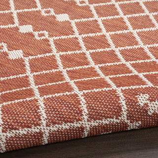 Nourison Positano POS02 Terracotta Area Rug Detail Image
