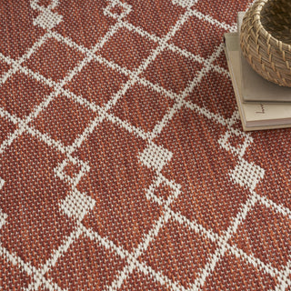 Nourison Positano POS02 Terracotta Area Rug Texture Image