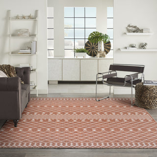 Nourison Positano POS02 Terracotta Area Rug Swatch Image