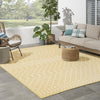 Nourison Positano POS02 Yellow Area Rug Corner Image