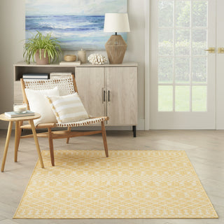 Nourison Positano POS02 Yellow Area Rug Swatch Image