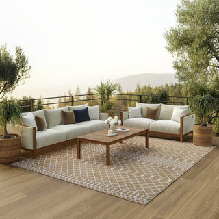 Nourison Positano POS02 Jute Area Rug Corner Image
