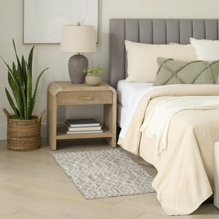 Nourison Positano POS02 Light Grey Area Rug 
