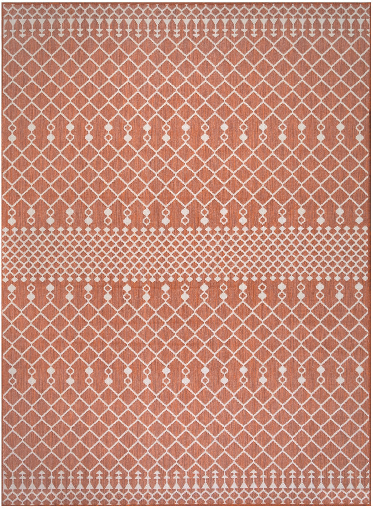 Nourison Positano POS02 Terracotta Area Rug main image