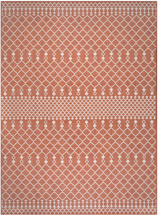 Nourison Positano POS02 Terracotta Area Rug 