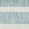 Nourison Positano POS03 Aqua Ivory Area Rug Corner Image
