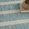 Nourison Positano POS03 Aqua Ivory Area Rug Texture Image