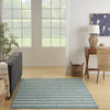 Nourison Positano POS03 Aqua Ivory Area Rug Swatch Image