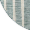 Nourison Positano POS03 Aqua Ivory Area Rug Corner Image