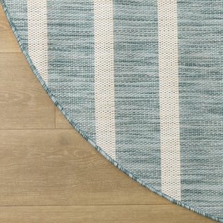 Nourison Positano POS03 Aqua Ivory Area Rug main image
