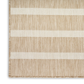 Nourison Positano POS03 Beige Ivory Area Rug Corner Image