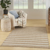 Nourison Positano POS03 Beige Ivory Area Rug Corner Image