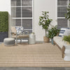 Nourison Positano POS03 Beige Ivory Area Rug Corner Image