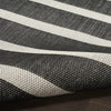 Nourison Positano POS03 Black Ivory Area Rug Detail Image