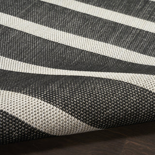 Nourison Positano POS03 Black Ivory Area Rug Detail Image