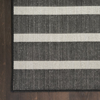 Nourison Positano POS03 Black Ivory Area Rug main image
