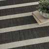 Nourison Positano POS03 Black Ivory Area Rug Texture Image