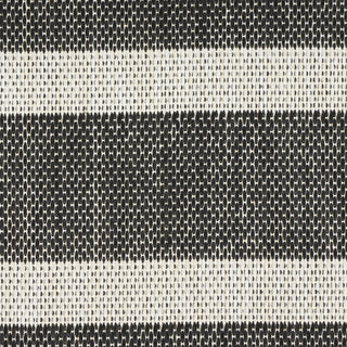 Nourison Positano POS03 Black Ivory Area Rug Corner Image