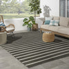 Nourison Positano POS03 Black Ivory Area Rug Corner Image