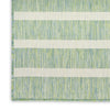 Nourison Positano POS03 Blue Green Ivory Area Rug Corner Image