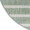 Nourison Positano POS03 Blue Green Ivory Area Rug Corner Image