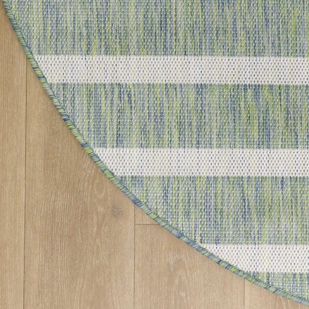 Nourison Positano POS03 Blue Green Ivory Area Rug main image