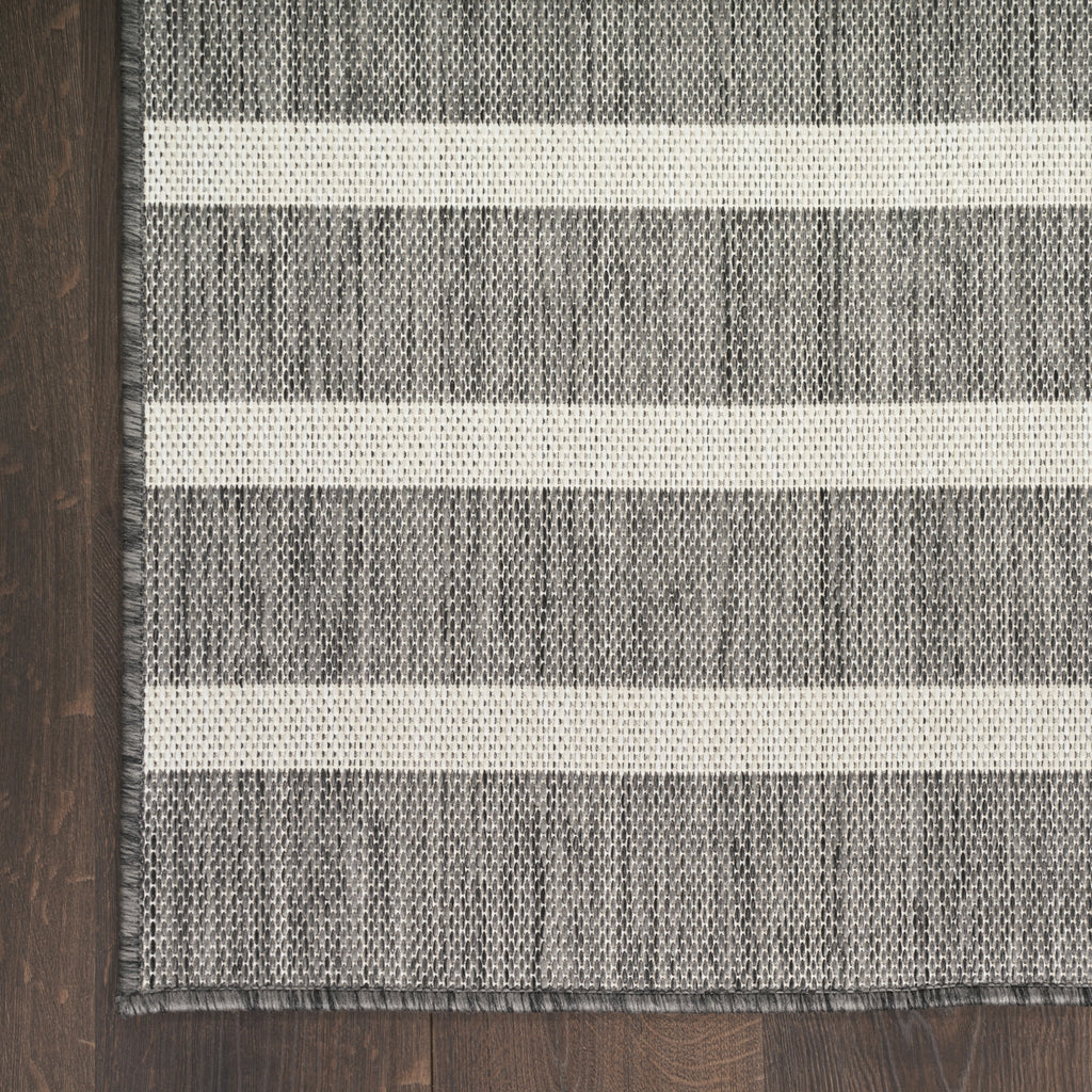 Nourison Positano POS03 Charcoal Ivory Area Rug main image