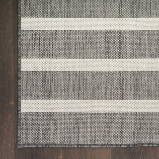 Nourison Positano POS03 Charcoal Ivory Area Rug main image