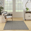 Nourison Positano POS03 Charcoal Ivory Area Rug Swatch Image