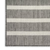 Nourison Positano POS03 Charcoal Ivory Area Rug Corner Image