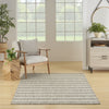 Nourison Positano POS03 Grey Ivory Area Rug Swatch Image