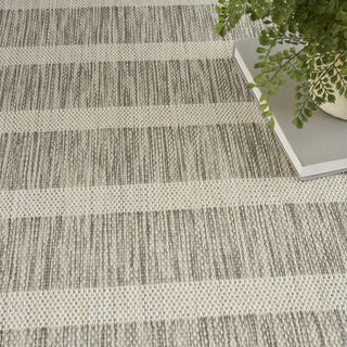 Nourison Positano POS03 Grey Ivory Area Rug Texture Image