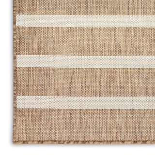 Nourison Positano POS03 Jute Ivory Area Rug Corner Image