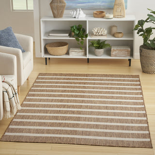 Nourison Positano POS03 Jute Ivory Area Rug Corner Image