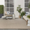 Nourison Positano POS03 Jute Ivory Area Rug Corner Image