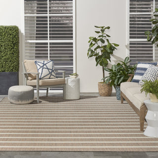 Nourison Positano POS03 Jute Ivory Area Rug Corner Image